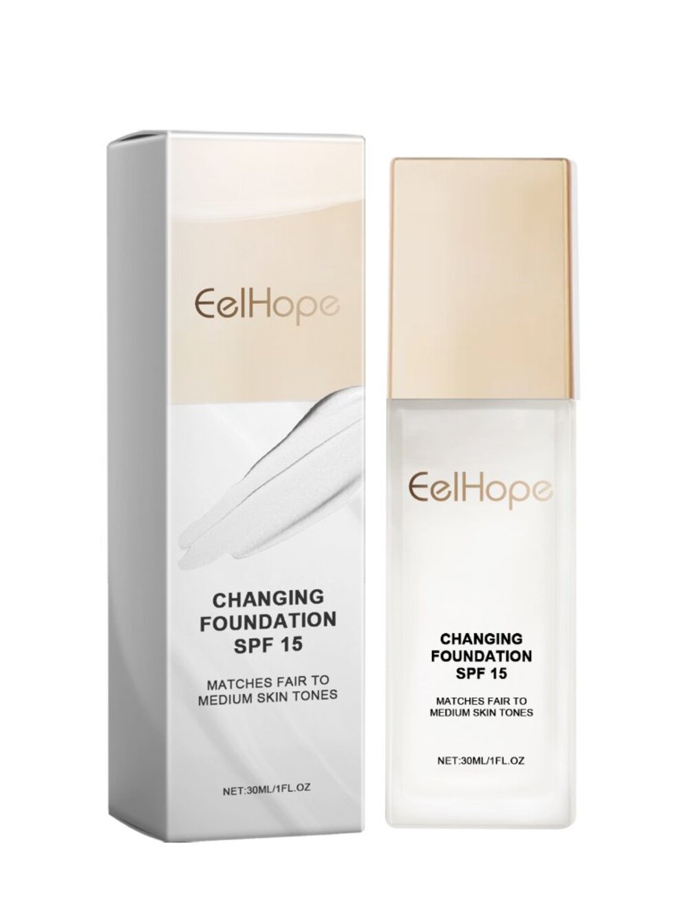 Changing Foundation, Moisturizing And Long-Lasting Natural Light Foundation